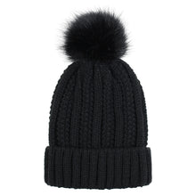 Load image into Gallery viewer, Satin Lined Winter Pom Hat
